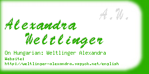 alexandra weltlinger business card